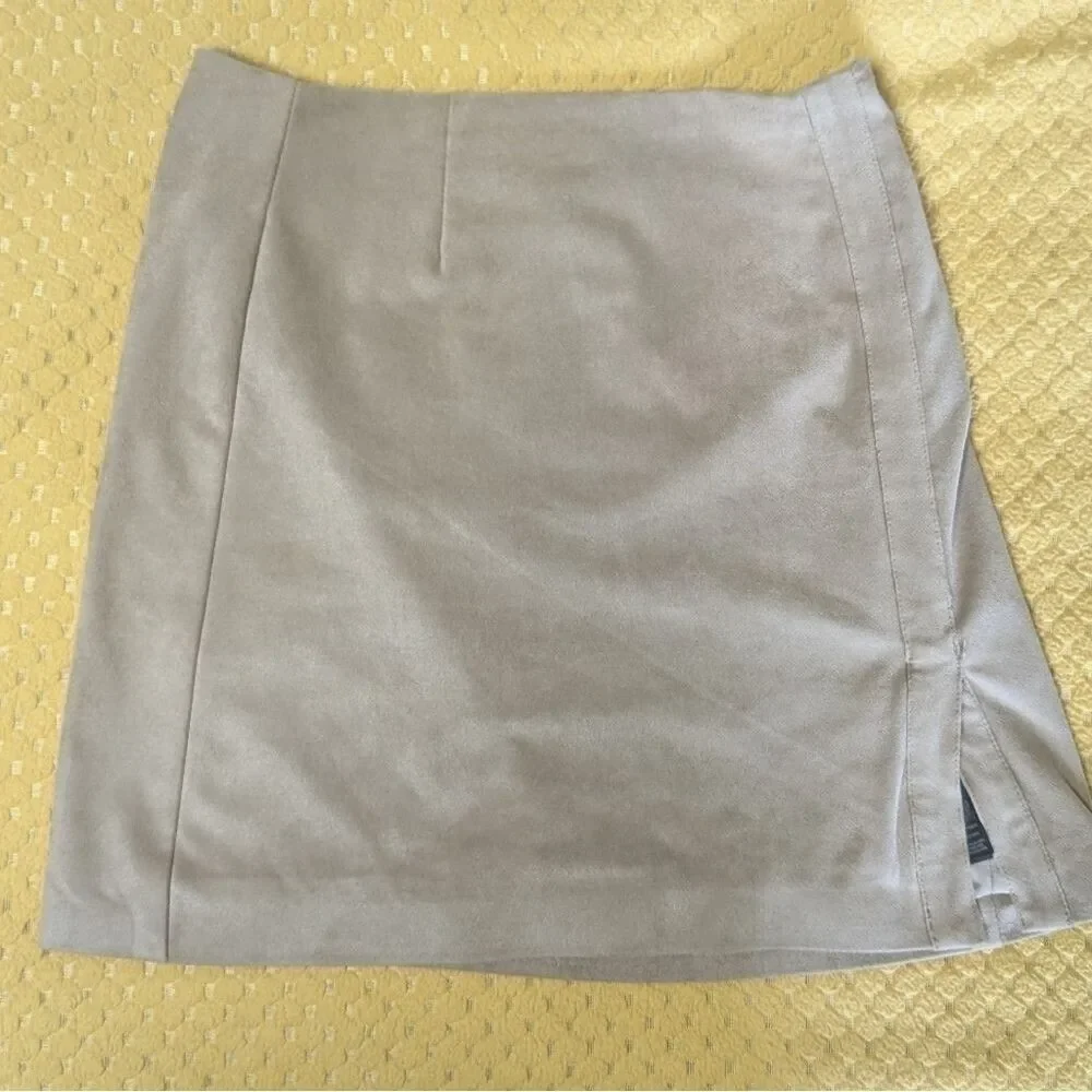 Guess Tan Mini Skirt Side Slit Career Office Size 0